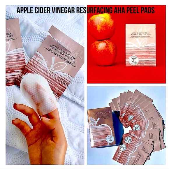 NIB APPLE🍎 CIDER VINEGAR RESURFACING PEEL PADS ACV & AHA #30 Pads By VOLITION